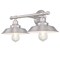 Westinghouse Fixture Wall 60W 2-Light Iron Hill 12In, Brushed Nickel Shades 6110300 - alternate 4